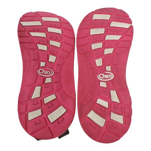 Chaco's Big Girls Ecotred Multi Stripe Strappy Hiking Outdoor Sandals Sz 4 #1329 - Picture 7 of 9